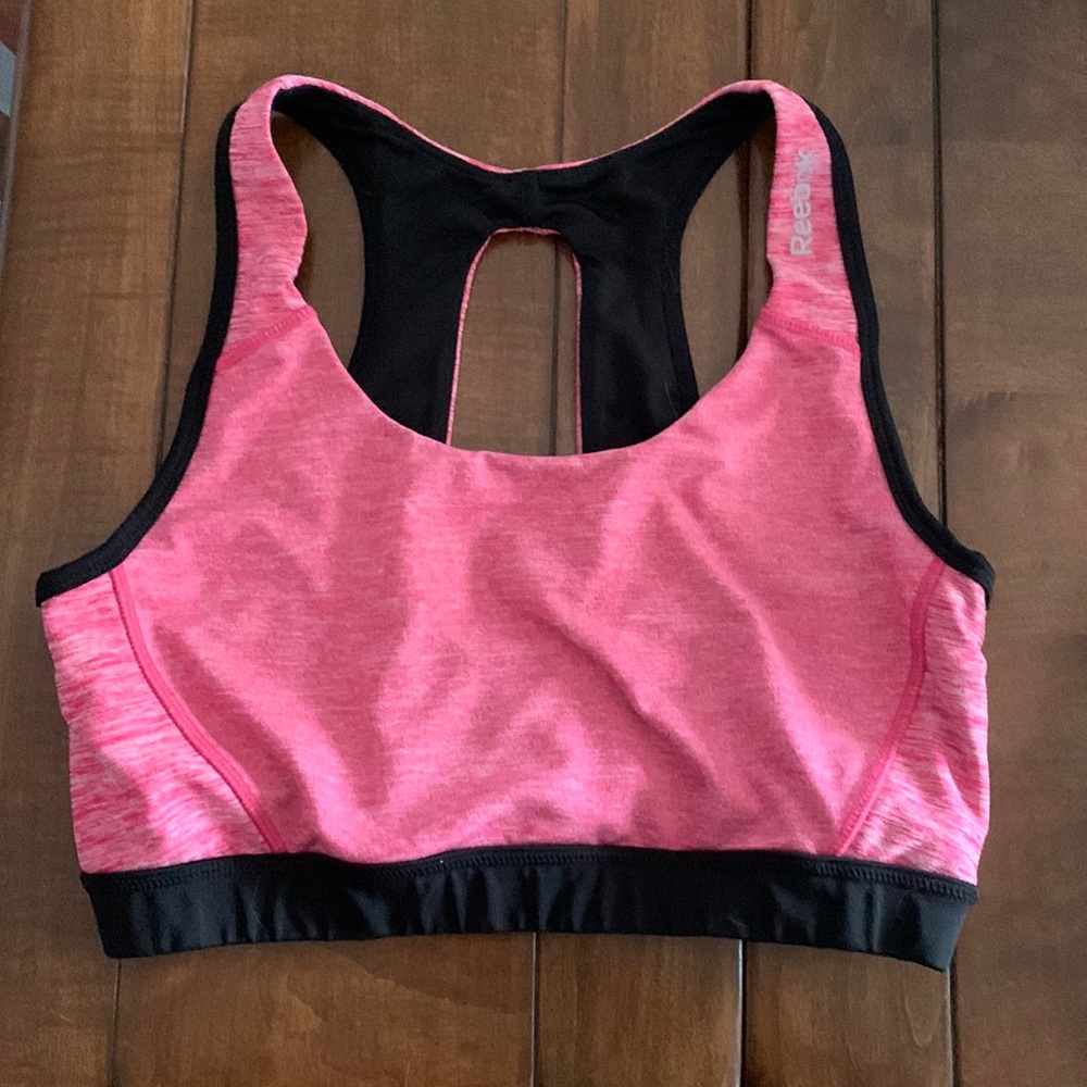 Pink Reebok Sports bra size large